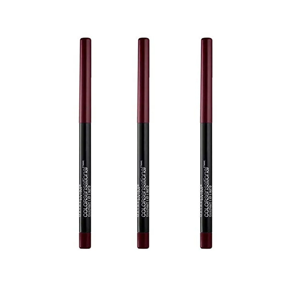 3x Maybelline Color Sensational Shaping Lip Liner 92 Divine Wine