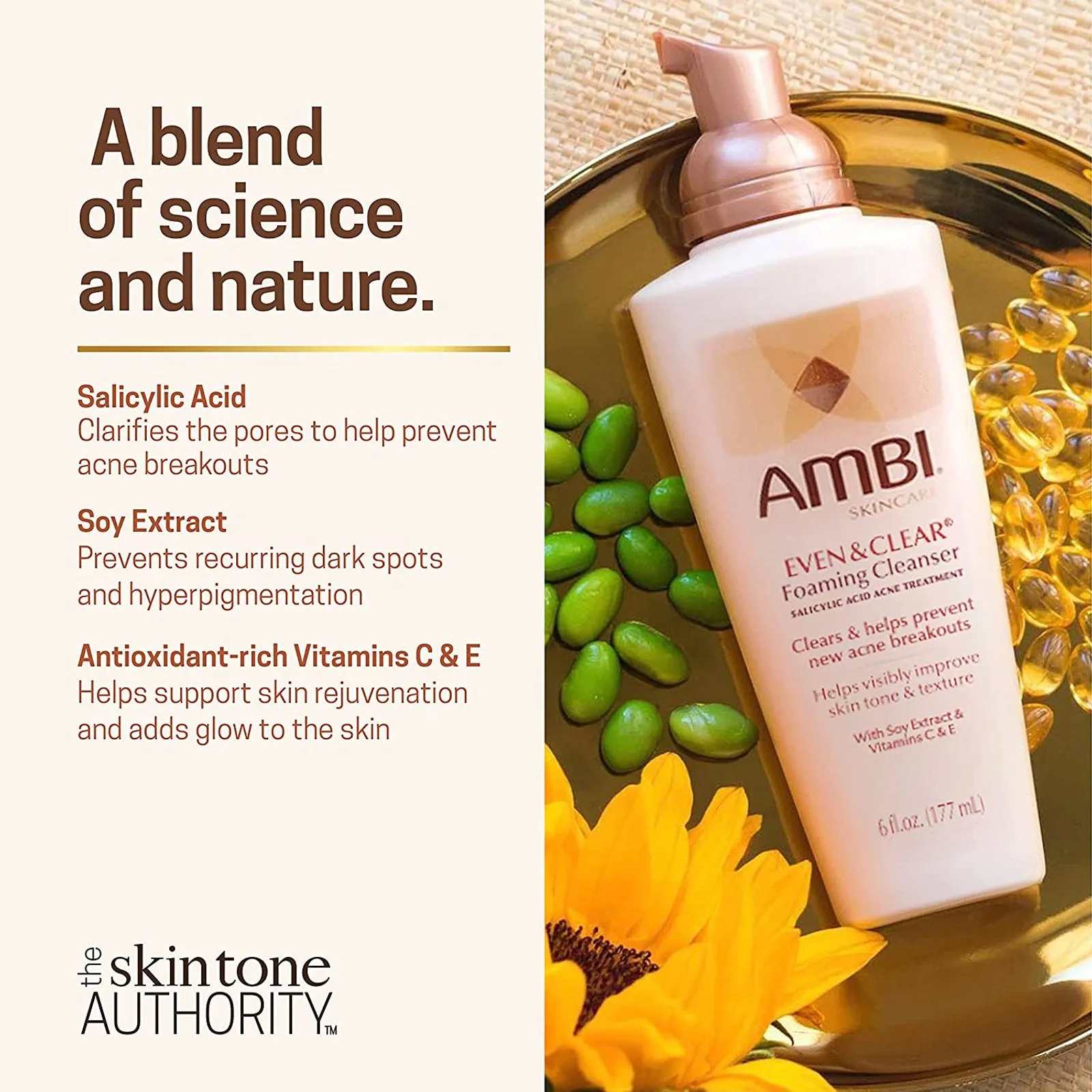 Ambi Even and Clear Foaming Cleanser - 6oz