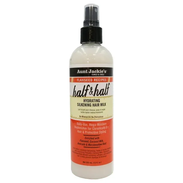 Aunt Jackie's Half & Half Hydrating Silkening Hair Milk -  12 oz