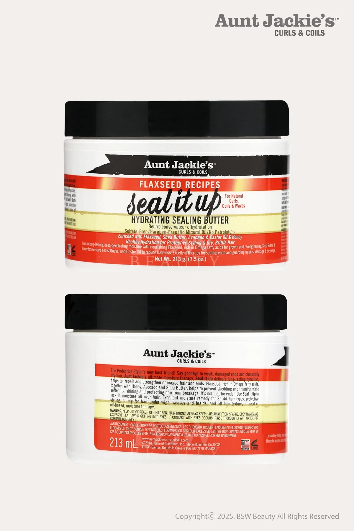 AUNT JACKIES SEAL IT UP HYDRATING SEALING BUTTER 7.5oz