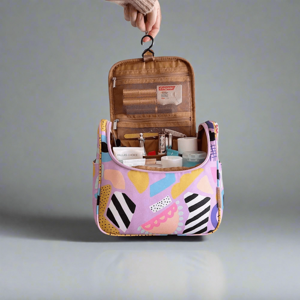 Bon Voyage Travel Toiletry Bag -- Eye Love Purple