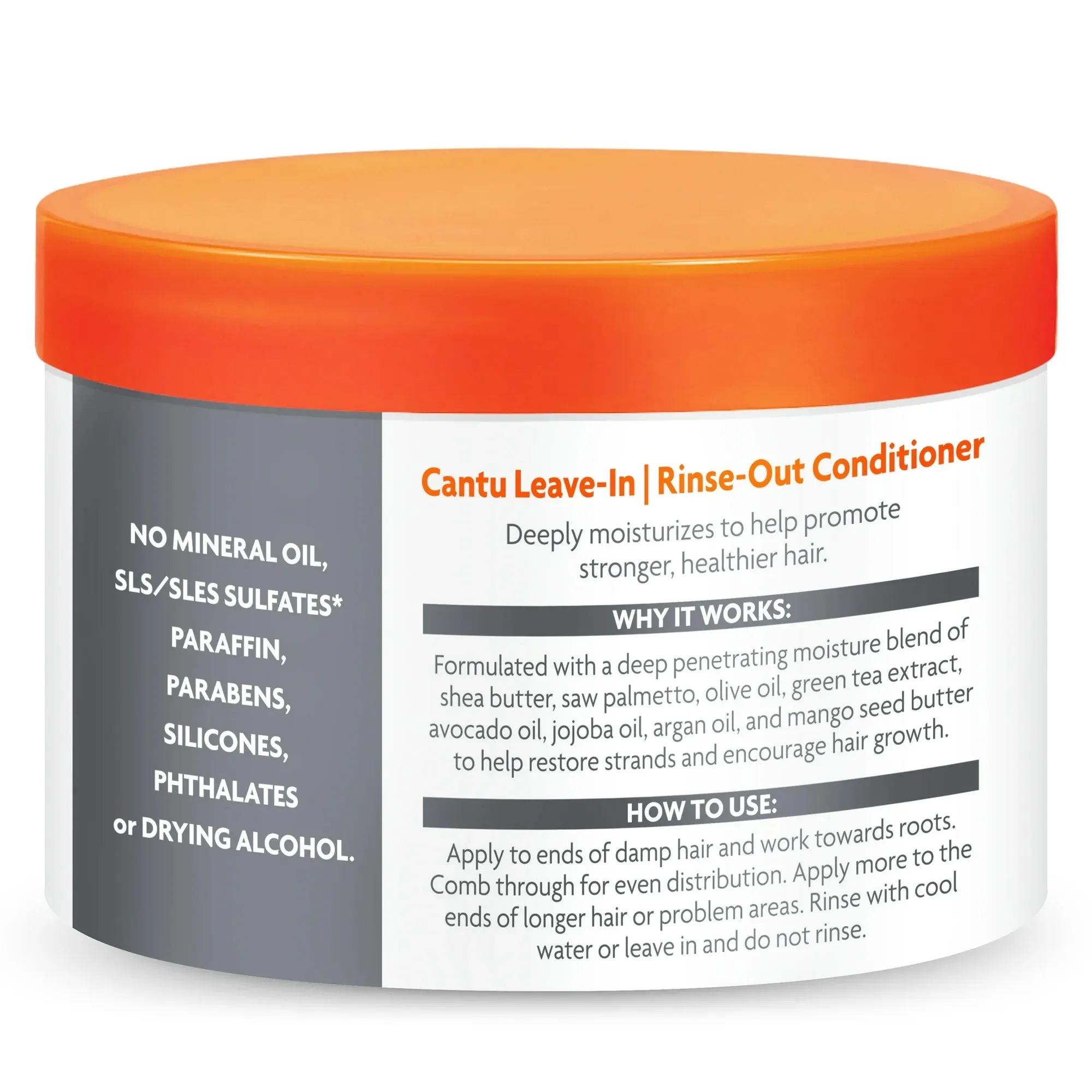 Cantu for Men Leave-In or Rinse-Out Conditioner for Hair & Beard - 13 oz