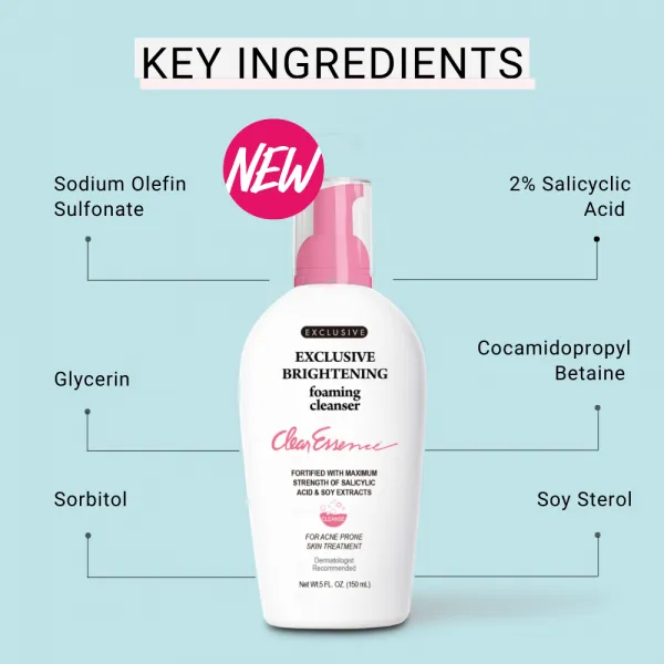Clear Essence Exclusive Brightening Foaming Cleanser - 5 oz