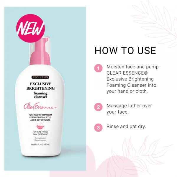 Clear Essence Exclusive Brightening Foaming Cleanser - 5 oz