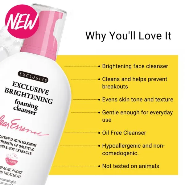 Clear Essence Exclusive Brightening Foaming Cleanser - 5 oz