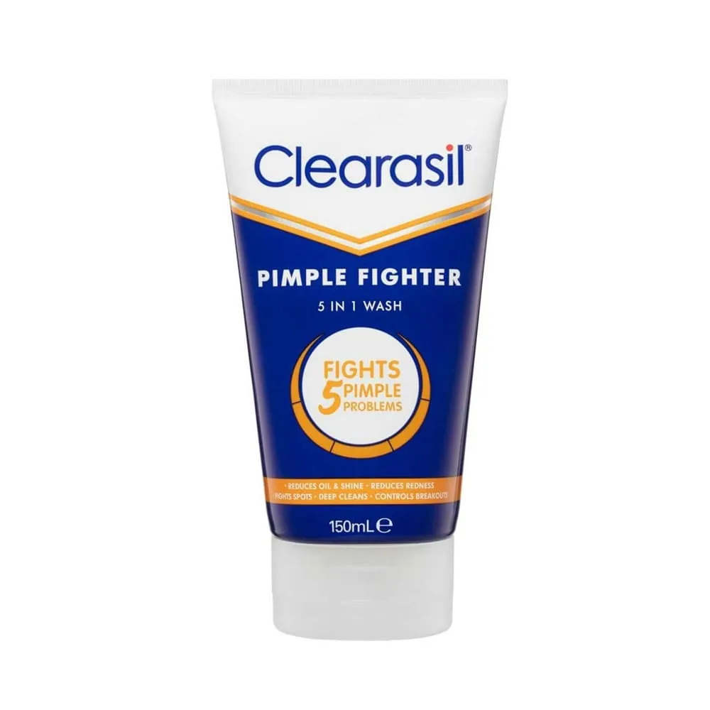 Clearasil Pimple Fighter 5-In-1 Wash 150ml - Short Dated