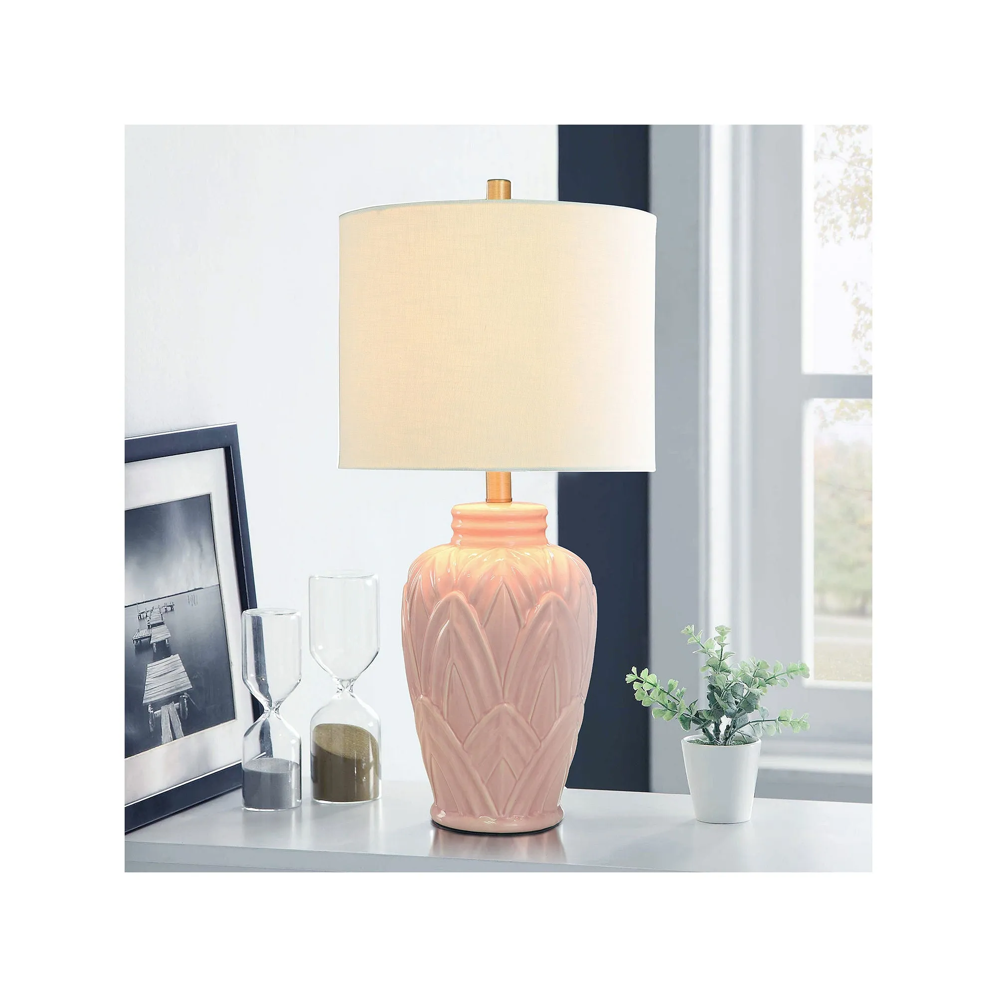 Collective Design By Stylecraft Terracotta Blush Ceramic Table Lamp TL211513BJCDS - TERRACOTTA ONE SIZE