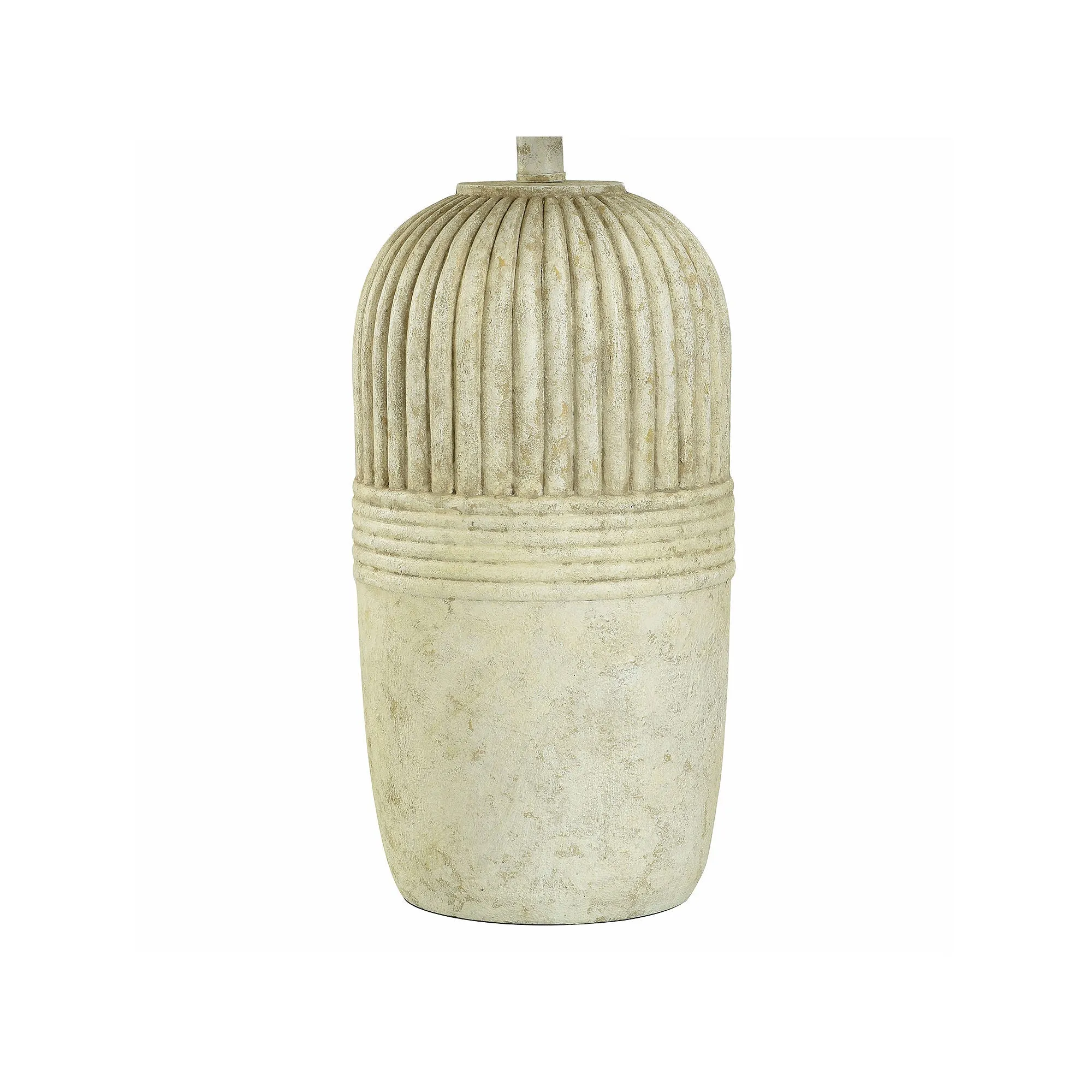 Collective Design By Stylecraft White Washed Pottery Style Table Lamp TL332570JCDS - WHITE WASHED ONE SIZE