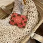 Crown Print Card Case - Coral