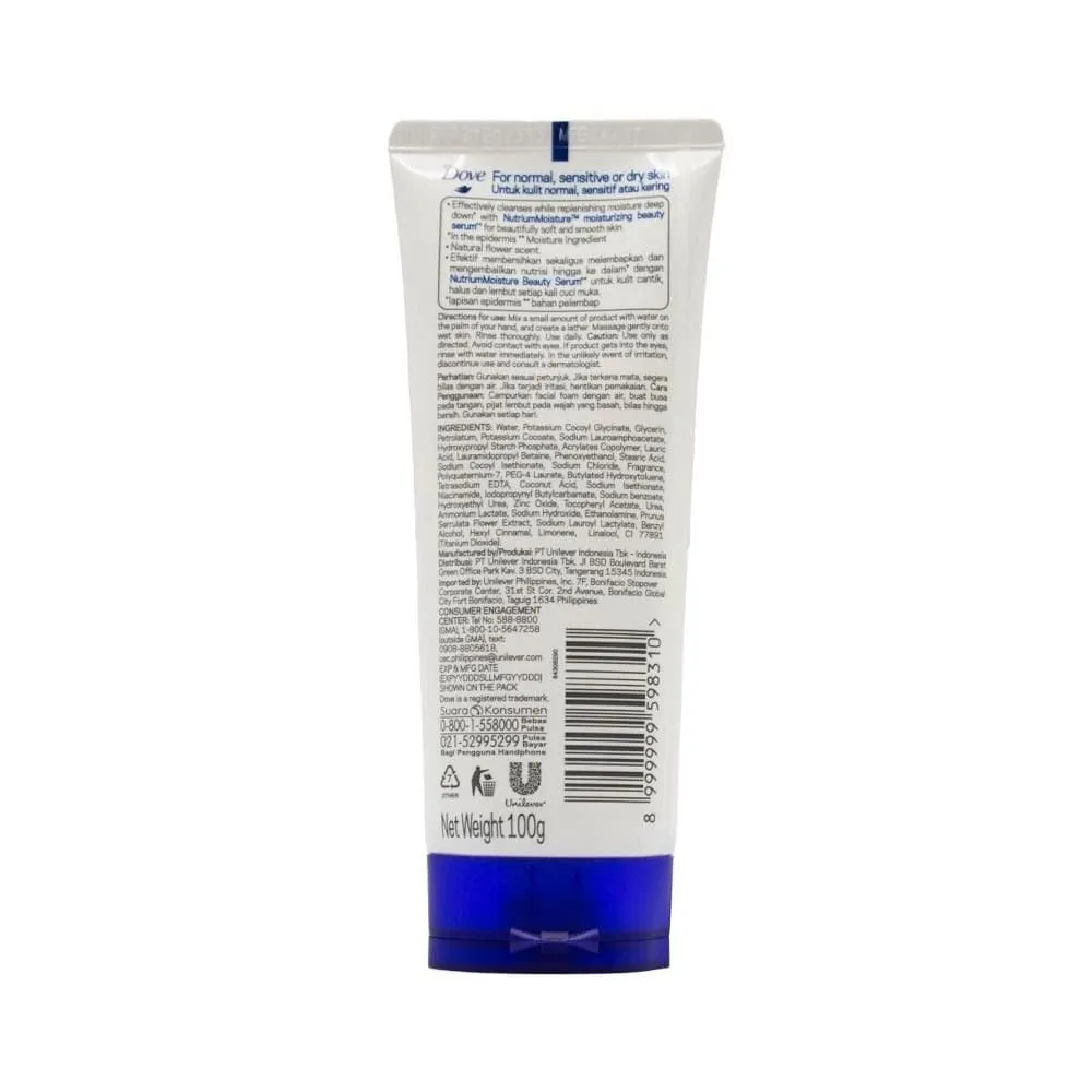 Dove Facial Cleanser Conditioning Beauty Moisture 100g