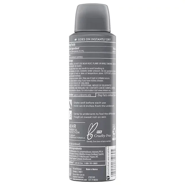 Dove Men Care Dry Spray Antiperspirant - 150 ml - Choose Scent