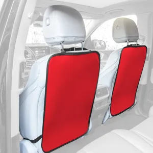 E-Z Travel Faux Leather Seat Back Protector - 2 Pack Red