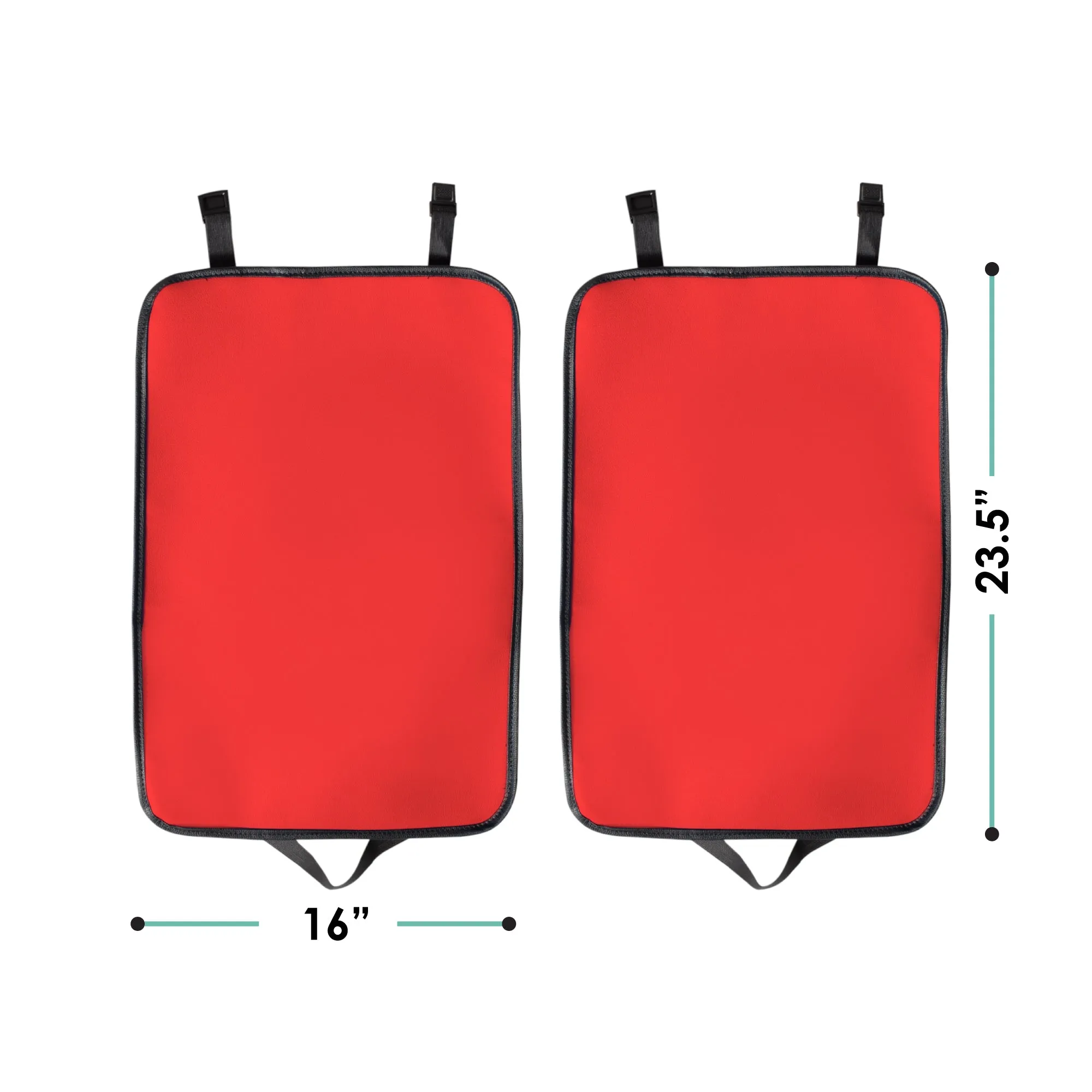 E-Z Travel Faux Leather Seat Back Protector - 2 Pack Red