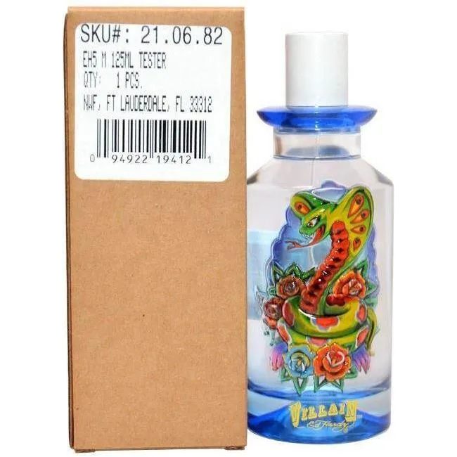 Ed Hardy Villain by Christian Audigier 4.2 oz EDT Spray for Men NEW tester