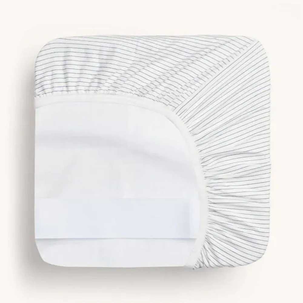 ErgoPouch 2 In 1 Waterproof Fitted Sheet Bedside Sleeper Midnight Stripe