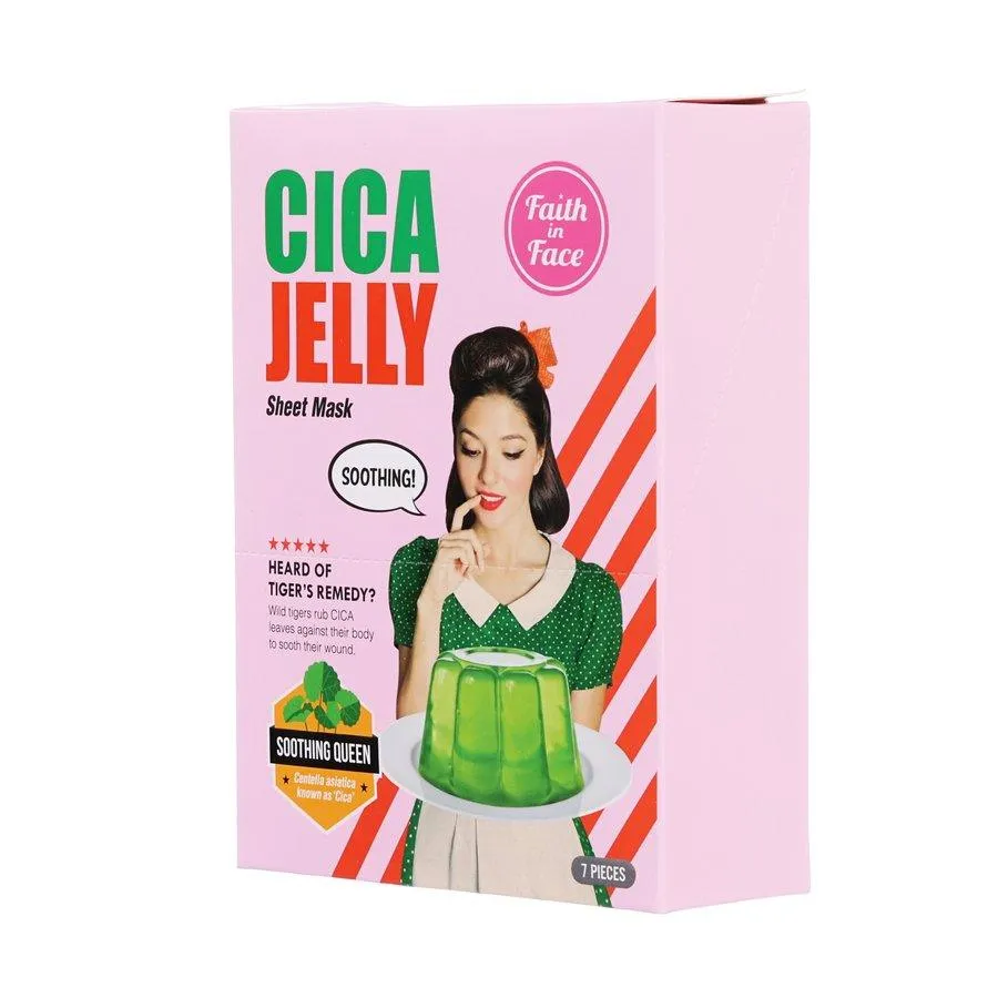 FAITHINFACE Cica Jelly Sheet Mask  (7pcs)