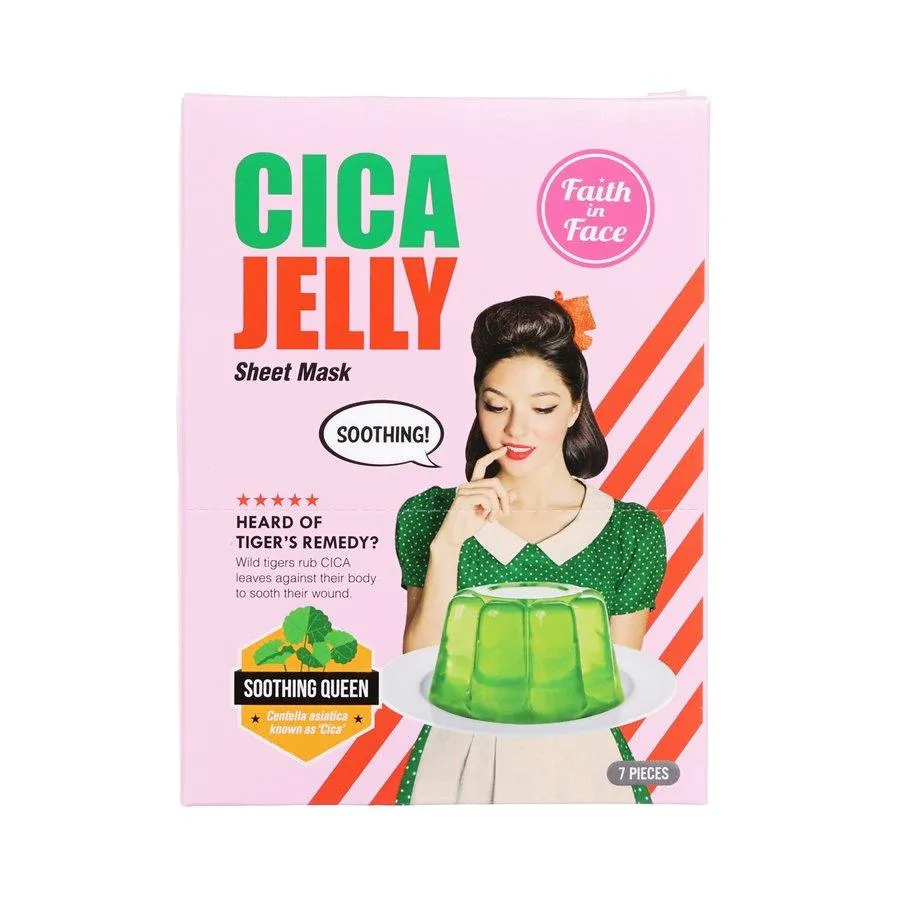 FAITHINFACE Cica Jelly Sheet Mask  (7pcs)