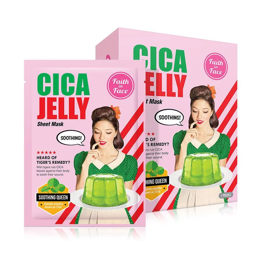 FAITHINFACE Cica Jelly Sheet Mask  (7pcs)