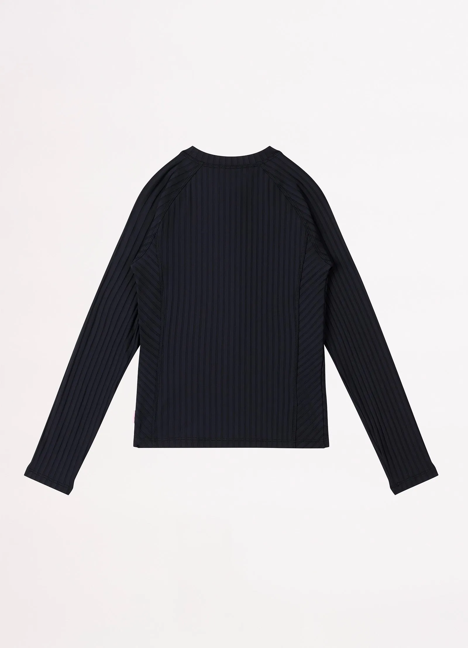 Girls Summer Essential Long Sleeve Rashie - Black