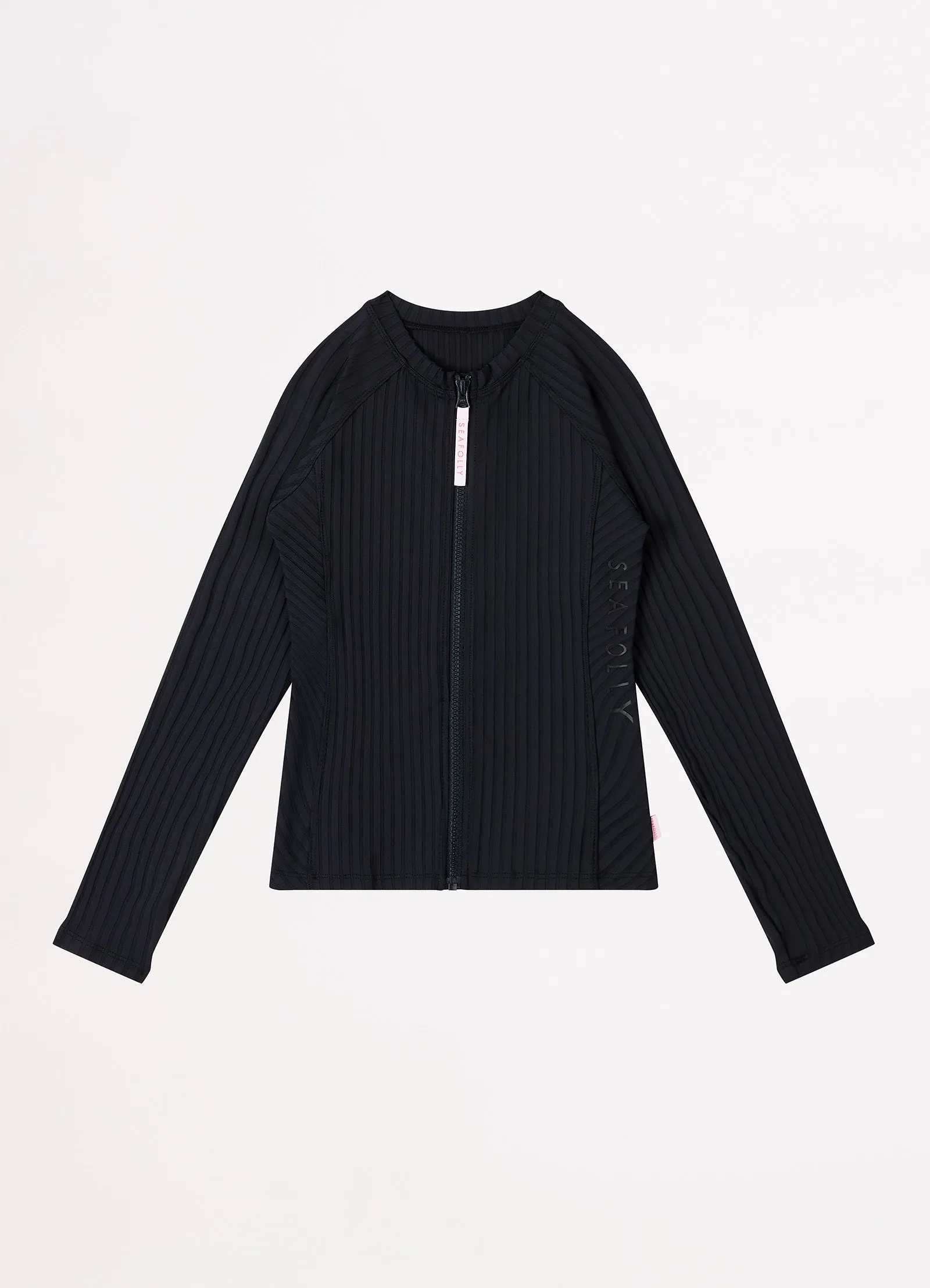 Girls Summer Essential Long Sleeve Rashie - Black