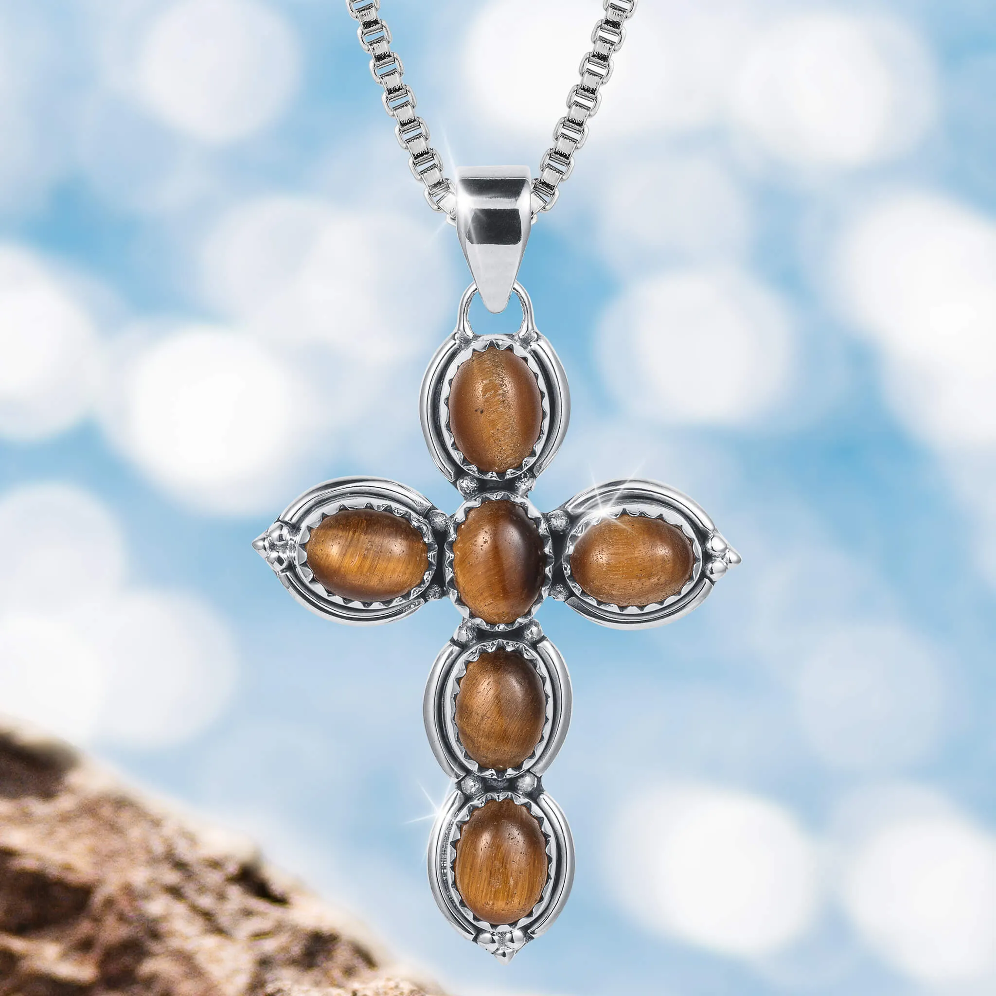 Guardian Of Strength Cross Pendant