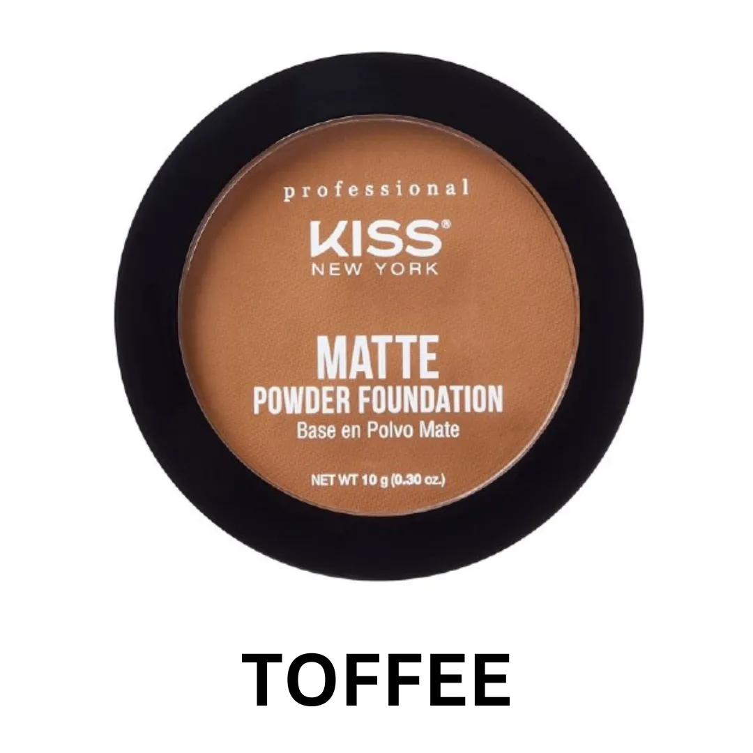 Kiss New York Professional ProTouch Matte Powder Foundation with Dual Function Formula