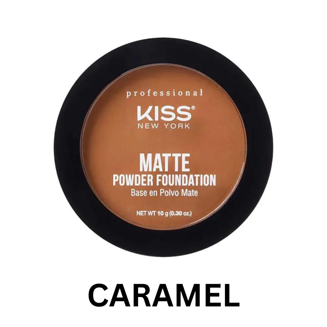 Kiss New York Professional ProTouch Matte Powder Foundation with Dual Function Formula
