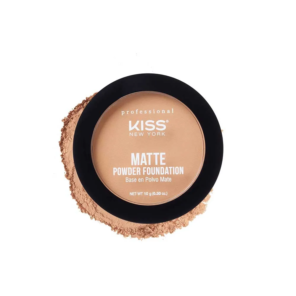 Kiss New York Professional ProTouch Matte Powder Foundation with Dual Function Formula