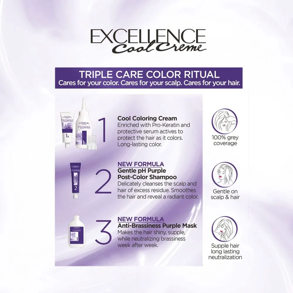 L'Oreal Hair Colour Excellence Cool Creme 5.11 Ultra Light Brown