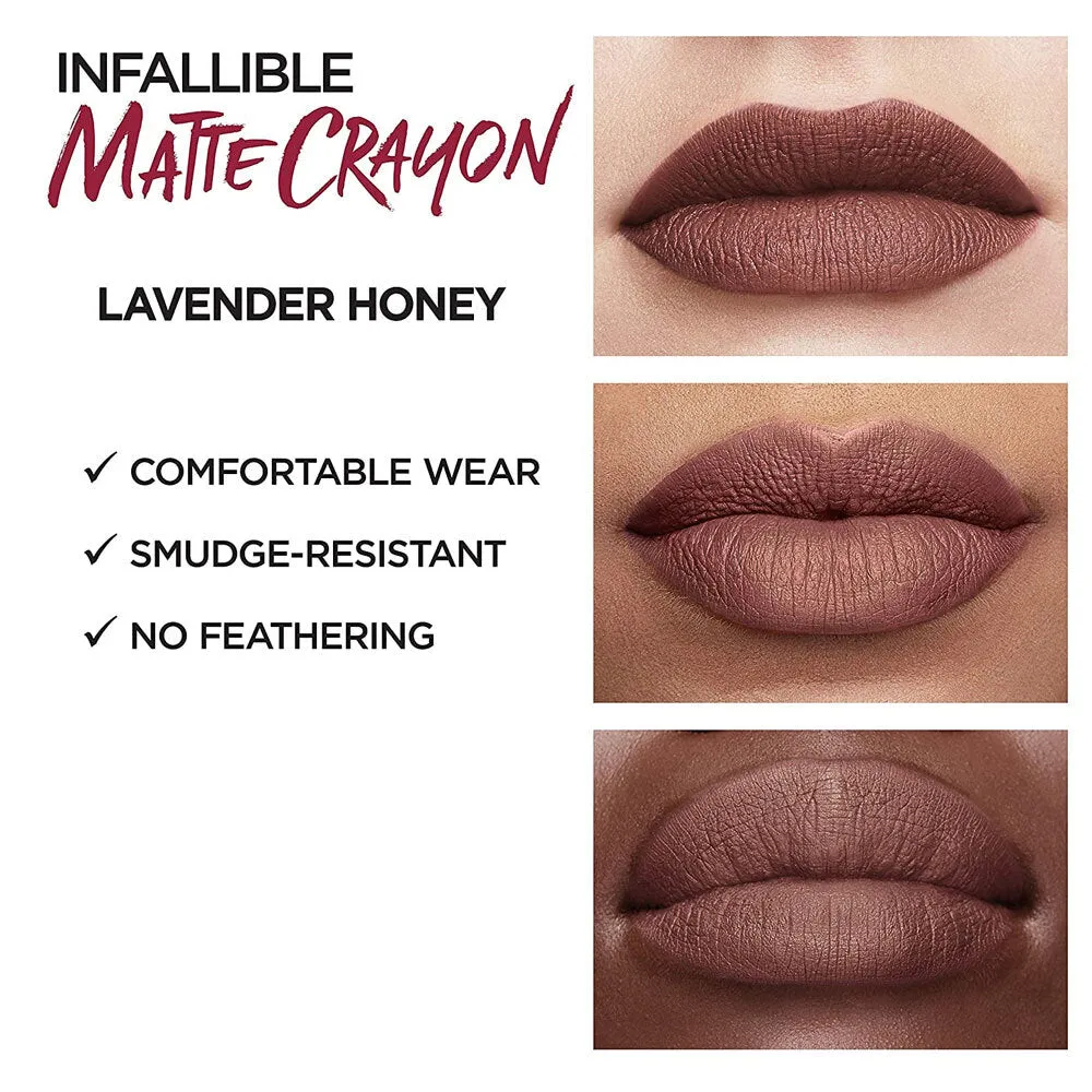 L'Oreal Matte Lip Crayon 513 Lavender Honey