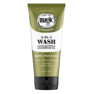 Magic Grooming 3-in-1 Wash- Beard. Face & Hair - 6.8 oz