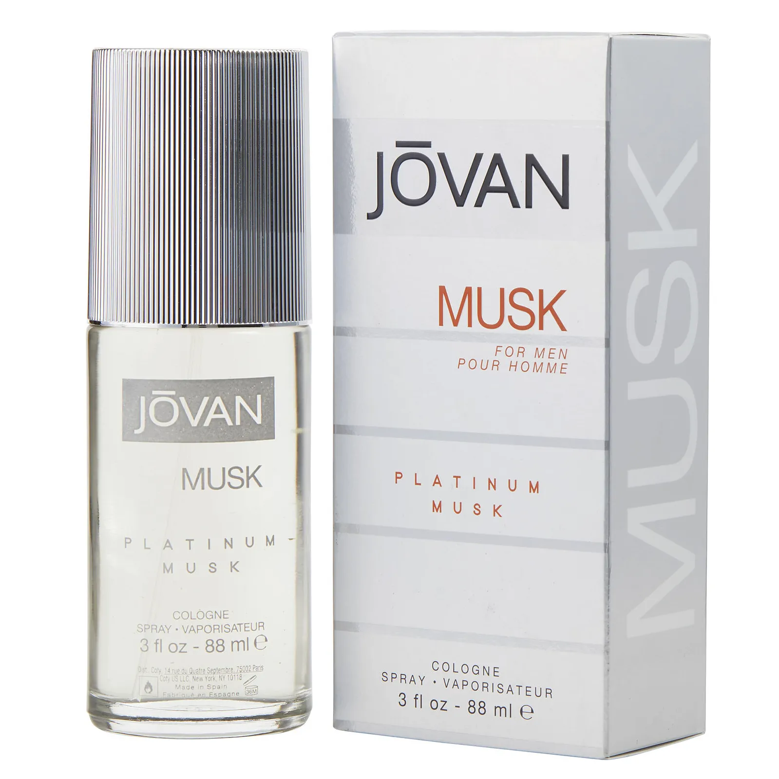Platinum Musk by Jovan 88ml Cologne for Men