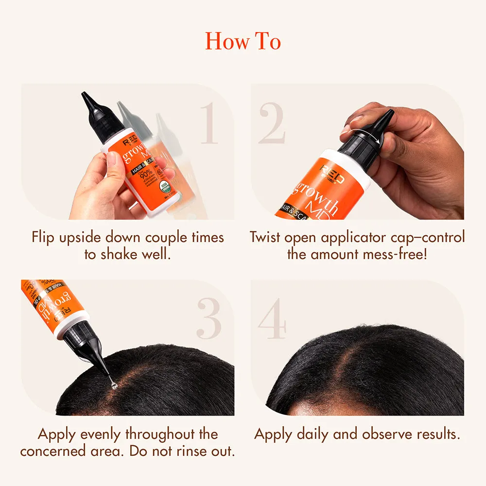 Red by Kiss Growth MD Hair & Scalp Oil - Choose Your Size