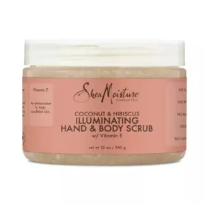 Shea Moisture Coconut & Hibiscus Illuminating Hand & Body Scrub- 12 oz