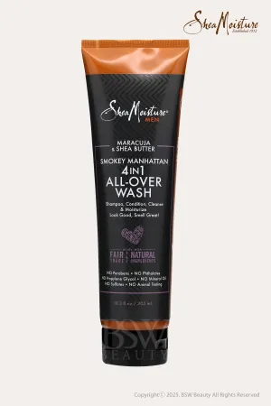 SHEA MOISTURE MEN MARACUJA & SHEA BUTTER 4 IN 1 ALL-OVER WASH 10.3oz