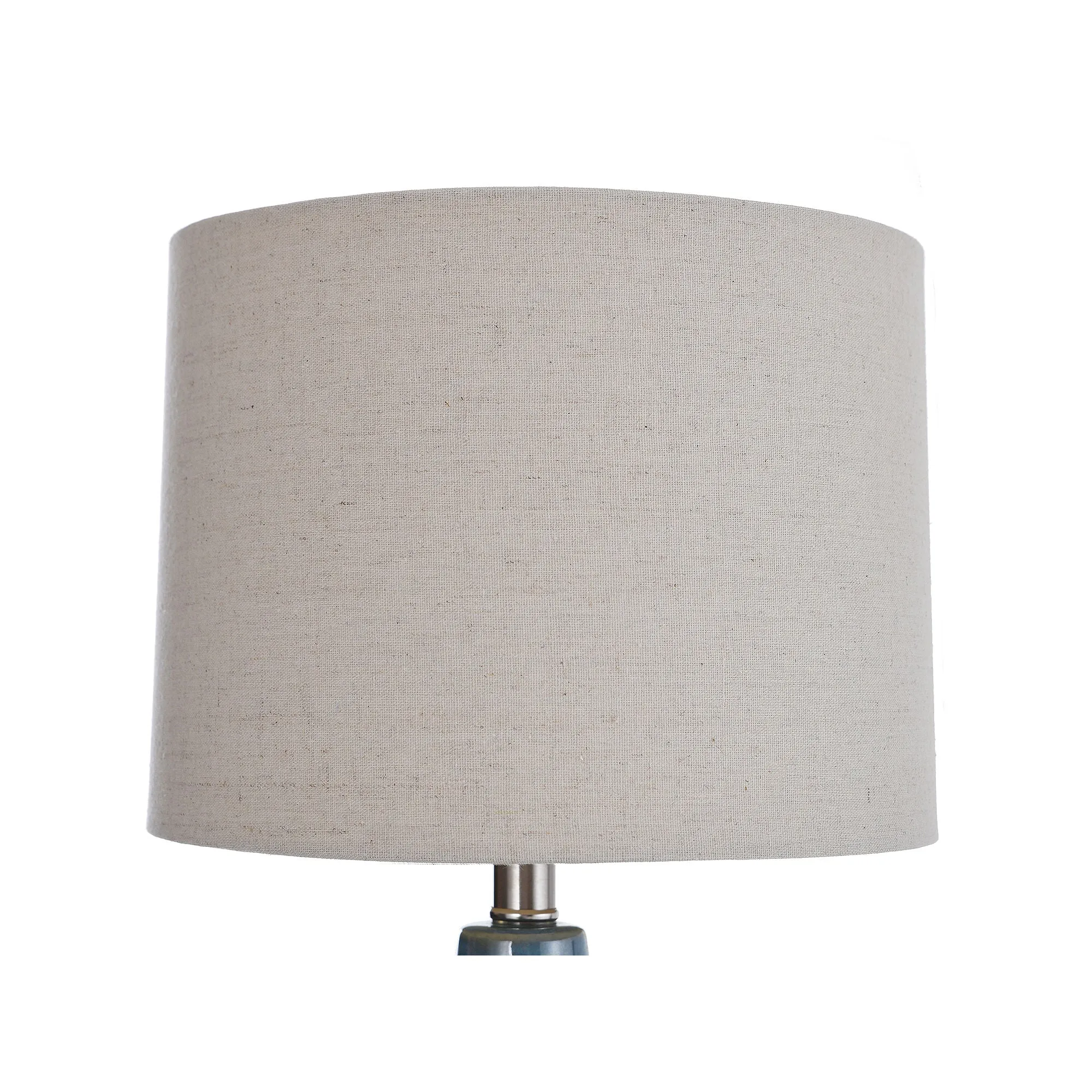 Stylecraft 20" Teal Ceramic With Natural Linen Hardback Shade Table Lamp L22019JCDS - Teal Blue BLUE DROPSHIP ONE SIZE