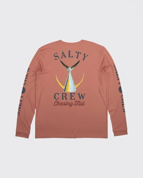 Tailed  L/S Tech Tee Rashguard - Coral