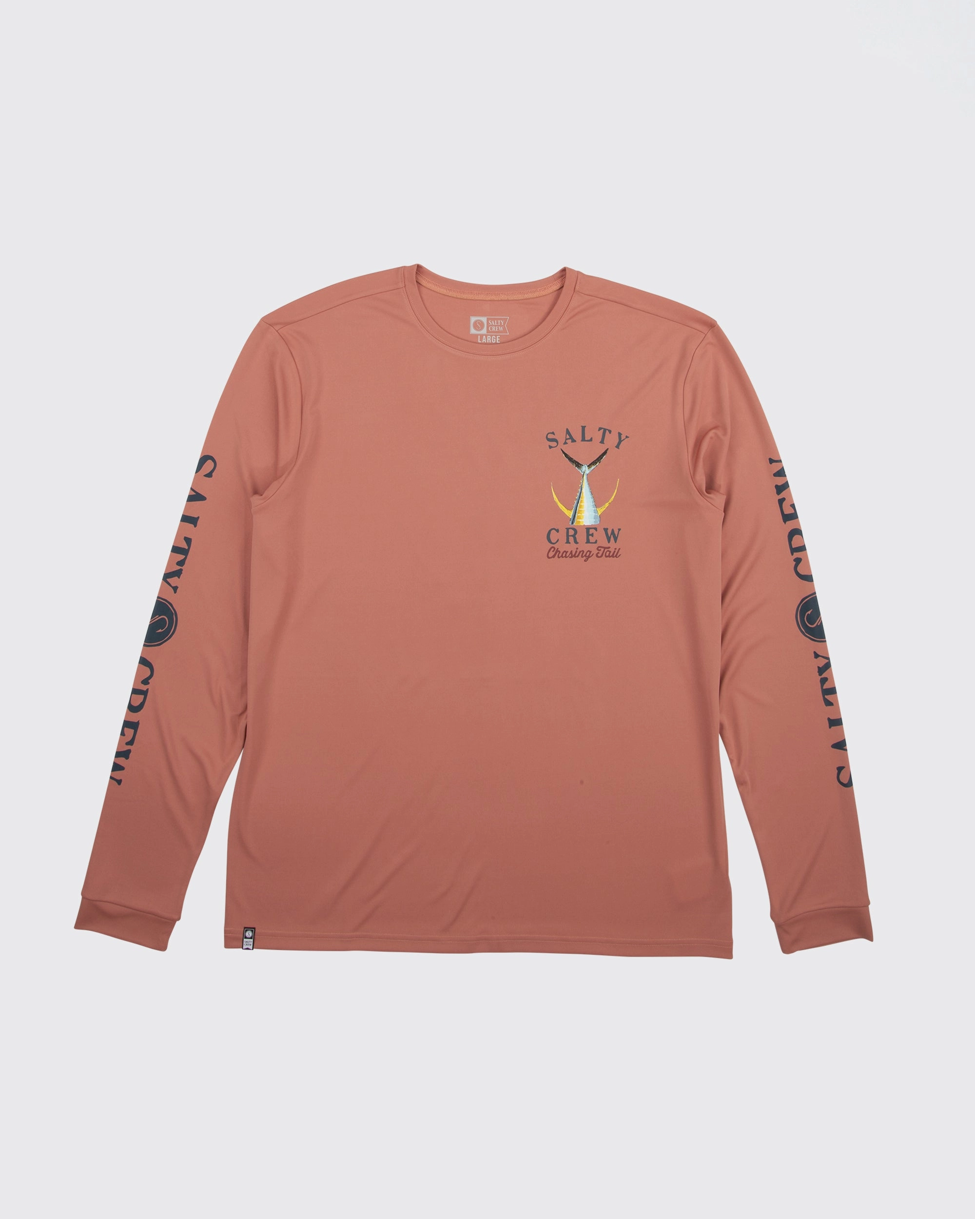 Tailed  L/S Tech Tee Rashguard - Coral