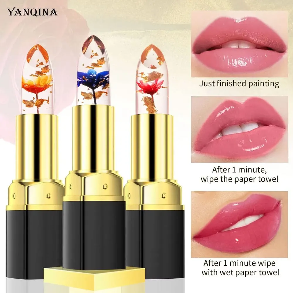 Yanqina Jelly Flowers Changing Lipstick 03